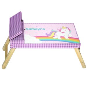 Folding Study Table With Side Box